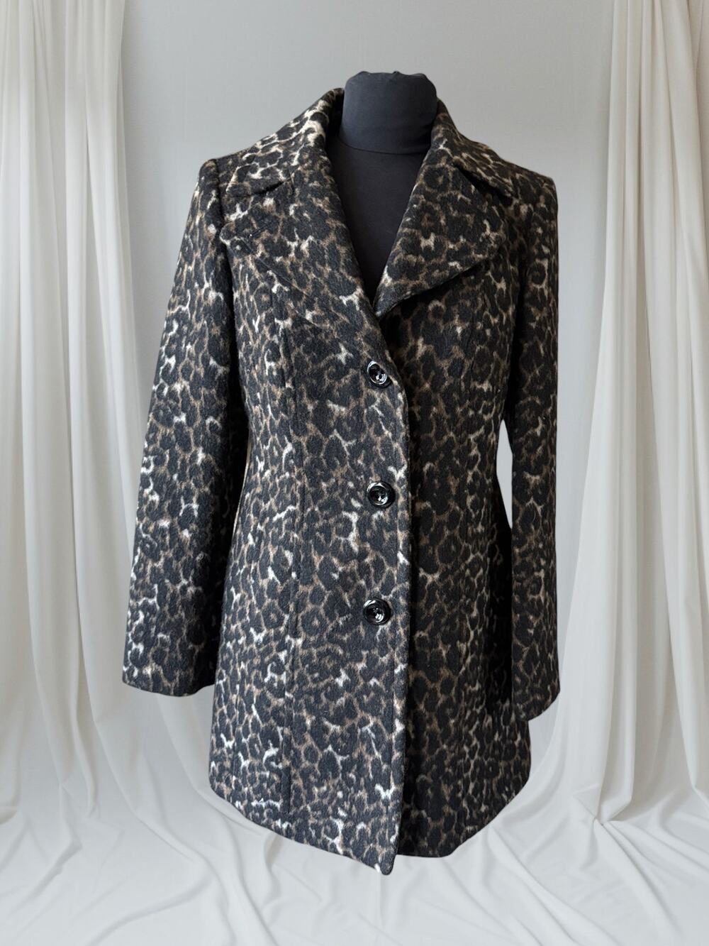 Leopard Print Statement Coat, S